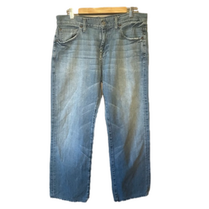 7 For All Mankind Blue Straight Leg Jeans Classic Style